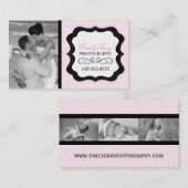 Spaß-Fotograf-Visitenkarte-Schablone Visitenkarte (Vorne/Hinten)