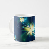 Spaß-Fraktal-Blumen-Tasse Kaffeetasse (Vorderseite Links)