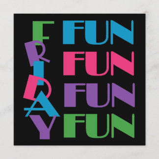 Spaß Freitag Sleepover oder Slumber Tee Geburtstag Einladung