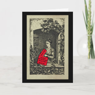 Spaß/Freund Geburtstag/ObstKuchen/Vintage Karte