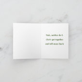 SPASS/FREUNDSCHAFT/WEISS NICHT, WELCHES ENDE AUFGE KARTE (Innenseite)