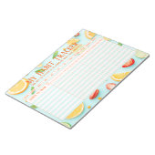 Spaß frisch Frucht neues Jahr Habit Tracker Notizblock (angewinkelt)