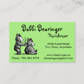 Spaß-Friseur-Visitenkarte - bereiten Sie vor, um Visitenkarte (Vorderseite)