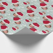 Spaß froh Weihnachts-Illustration Foto Name Geschenkpapier (Ecke)