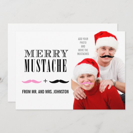 Spaß-frohe Feiertagskarte (Vorne/Hinten)