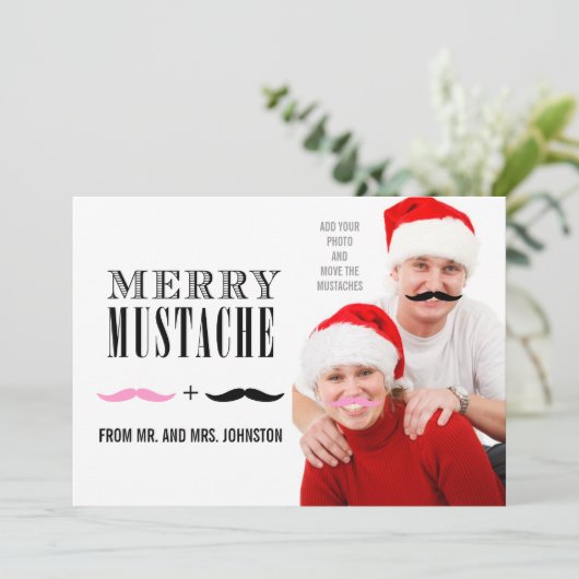 Spaß-frohe Feiertagskarte (Stehend Vorderseite)