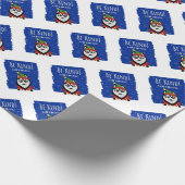 Spaß frohe Weihnachten Bah Humbug Sei nett Niedlic Geschenkpapier (Ecke)