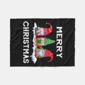 Spaß frohe Weihnachten Familie Matching Weihnachte Fleecedecke (Vorderseite (Horizontal))