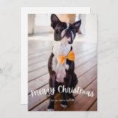 Spaß frohe Weihnachten Foto Weihnachtsfeiertag (Vorne/Hinten)