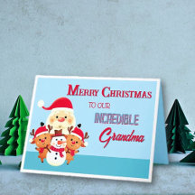 Spaß! Frohe Weihnachten Oma