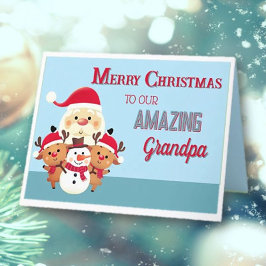 Spaß! Frohe Weihnachten Opa Karte