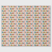 Spaß frohe Weihnachten präsentiert Design Geschenkpapier (Flach)