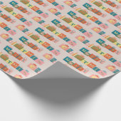 Spaß frohe Weihnachten präsentiert Design Geschenkpapier (Ecke)