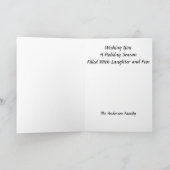 Spaß Frohe Weihnachten Skeleton Weihnachtsmannmütz (Innenseite)