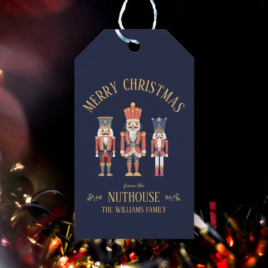 Spaß frohe Weihnachten von der Nuthouse Nutcracker Geschenkanhänger