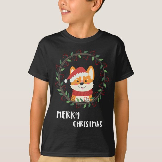 Spaß frohe Weihnachten Weihnachten Welpe T-Shirt (Vorderseite)
