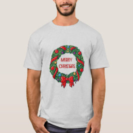 Spaß frohe Weihnachten Whimsical Reef Red Bow Mode T-Shirt