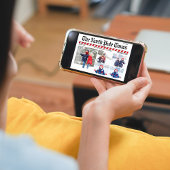 Spaß frohe Weihnachts-Collage Zeitung Feiertagskarte