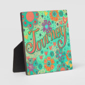 Spaß fröhlich Aqua Reise Custom Fotoplatte (Vorderseite)