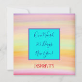 Spaß fröhlich dankbare Segnungen Inspiration Dankeskarte (Rückseite)