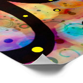 Spaß fröhlich farbenfrohe Bäume Klasse Poster (Ecke)