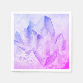 *~* Spaß fröhliche Amethyst Kristallheilung Serviette (Vorderseite)