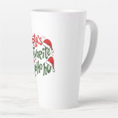 Spaß & fröhliches Weihnachtsdesign - Latte Tasse (Rechte Ecke)