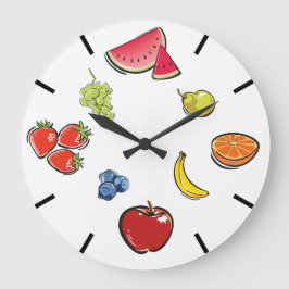 Spaß-Frucht-Uhr Große Wanduhr