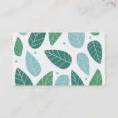 Spaß-Frühlings-Blätter Visitenkarte (Rückseite)