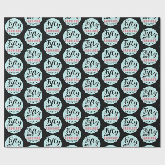 Spaß fünfzig und fabelhafte geschenkpapier (Flach)