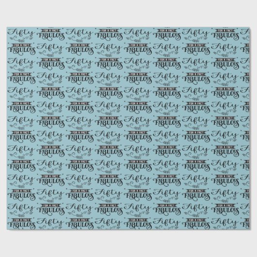 Spaß fünfzig und für ein Tatsachen-fabelhaftes Geschenkpapier (Flach)