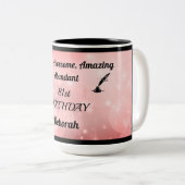 Spaß Funkelnd Personalisiert 81. Geburtstag Tasse (VorderseiteRechts)