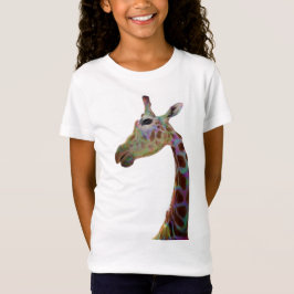 Spaß funky bunter Giraffe T - Shirt