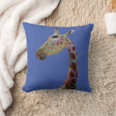 Spaß funky farbenfrohe Giraffe Kissen (Decke)