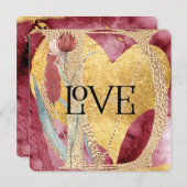 Spaß, Funky Moderne LIEBE Valentines Feiertagskarte (Vorne/Hinten)