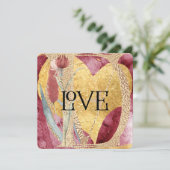 Spaß, Funky Moderne LIEBE Valentines Feiertagskarte (Stehend Vorderseite)