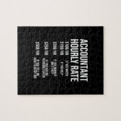 Spaß "Funny Accountant Stundensatz Accounting CPA" Puzzle (Horizontal)