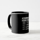 Spaß "Funny Accountant Stundensatz Accounting CPA" Tasse (Vorderseite Links)