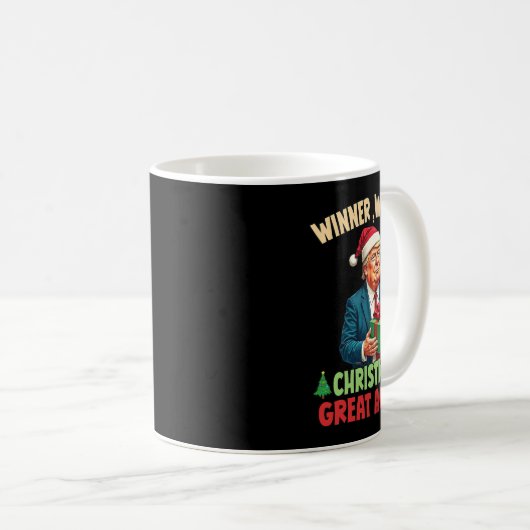 Spaß Funny Santa Trump Gewinner Weihnachten Gr Kaffeetasse (VorderseiteRechts)