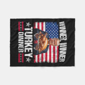 Spaß Funny Trump Gewinner Fleecedecke (Vorderseite (Horizontal))