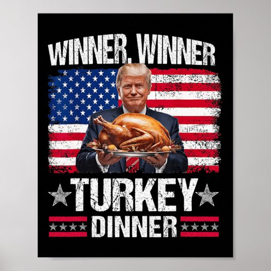 Spaß Funny Trump Gewinner Poster (Vorne)