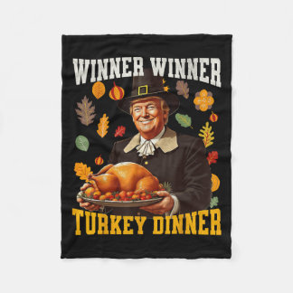 Spaß Funny Trump Gewinner Türkei Abendessen als Fleecedecke
