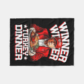 Spaß Funny Trump Gewinner Türkei Abendessen als Fleecedecke (Vorderseite (Horizontal))