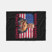 Spaß Funny Trump Gewinner Türkei Abendessen als Fleecedecke (Vorderseite (Horizontal))