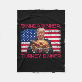Spaß Funny Trump Gewinner Türkei Abendessen als Fleecedecke
