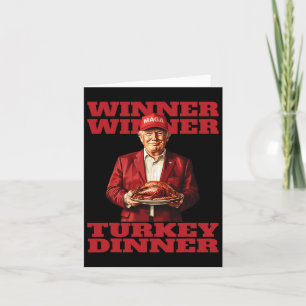 Spaß Funny Trump Gewinner Türkei Abendessen als Karte