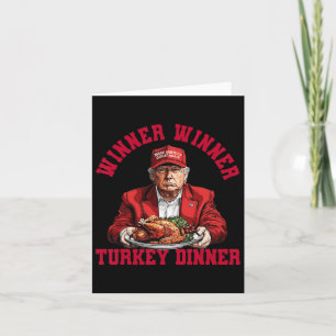 Spaß Funny Trump Gewinner Türkei Abendessen als Karte