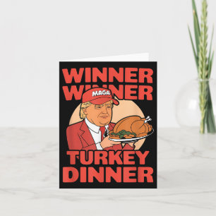 Spaß Funny Trump Gewinner Türkei Abendessen als Karte