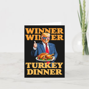 Spaß Funny Trump Gewinner Türkei Abendessen als Karte