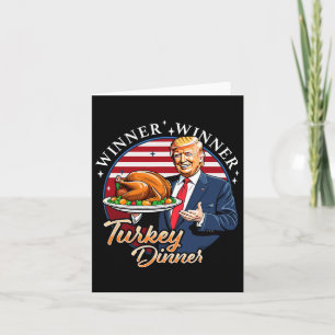 Spaß Funny Trump Gewinner Türkei Abendessen als Karte